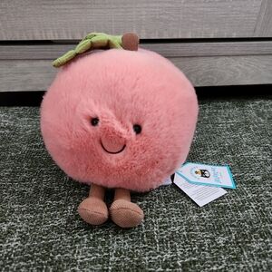 NWT Jellycat Amuseables Peach Plush Toy